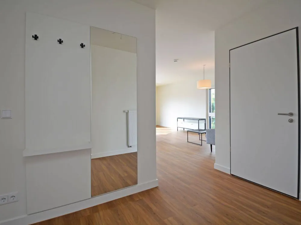 Neubau: Teilmöblierte 2-Zimmer-Wohnung mit Dachterrasse