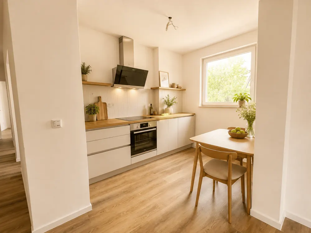 Freshly Renovated 3-Room Apartment Including Kitchen in Düsseldorf-Golzheim