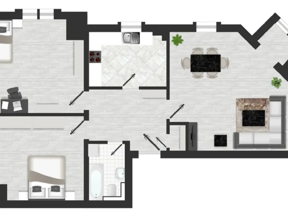 Pirna. Old Town. Available Immediately: 3-Room Attic Apartment with Parquet & Bathtub