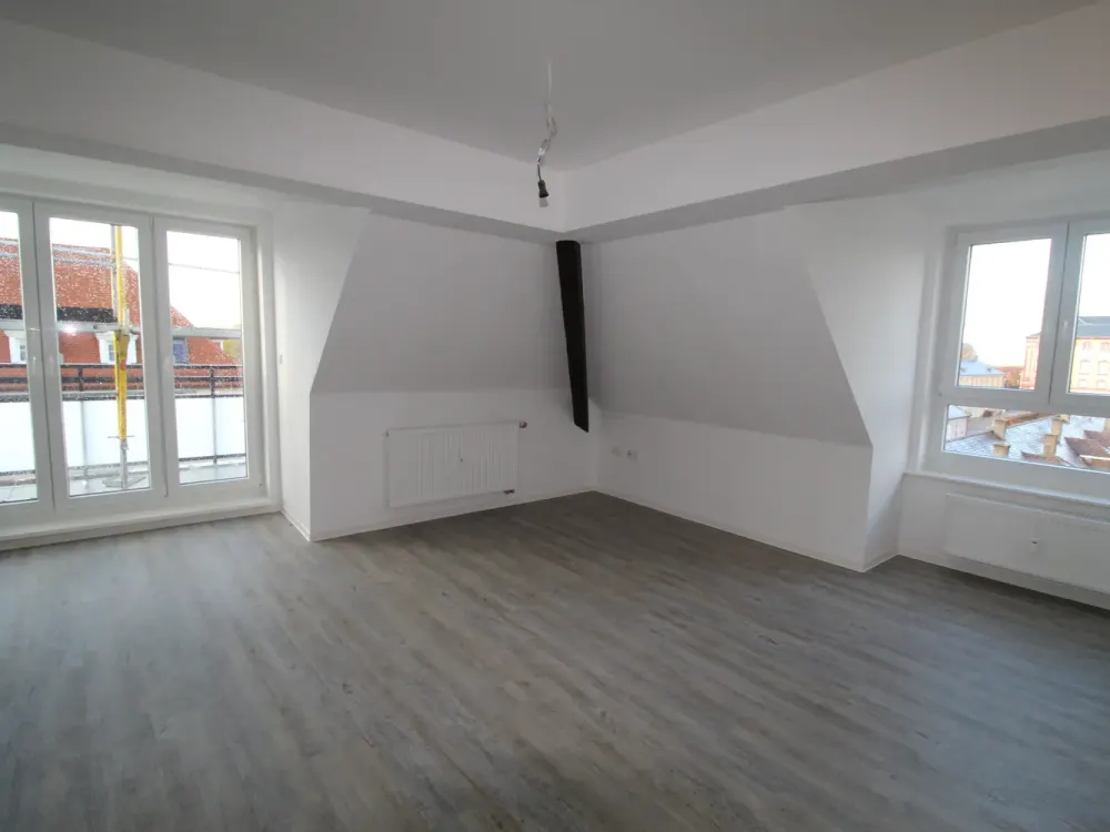 3-Room Apartment in the Attic with View and Two Balconies