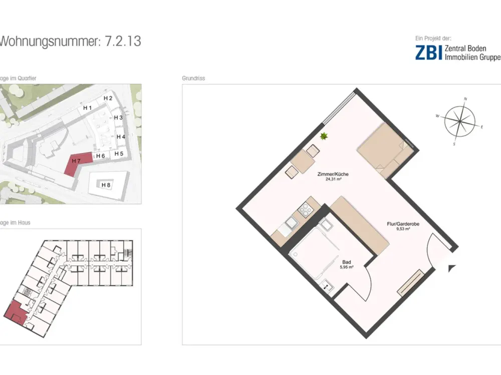 Szeneviertel Neustadt nur wenige Gehminuten entfernt