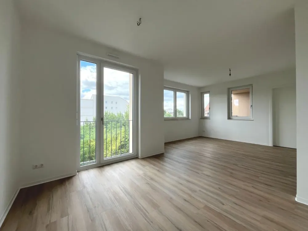 Neubau: Moderne 2-Zimmer-Wohnung mit Badezimmer, Dusche, Loggia im Zentrum-Ost | Optional EBK