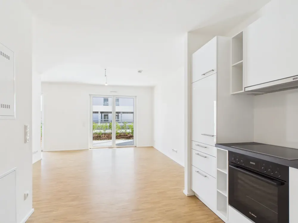 großzügig geschnittene 1,5-Zimmer-Wohnung mit Garten *NEUBAU*