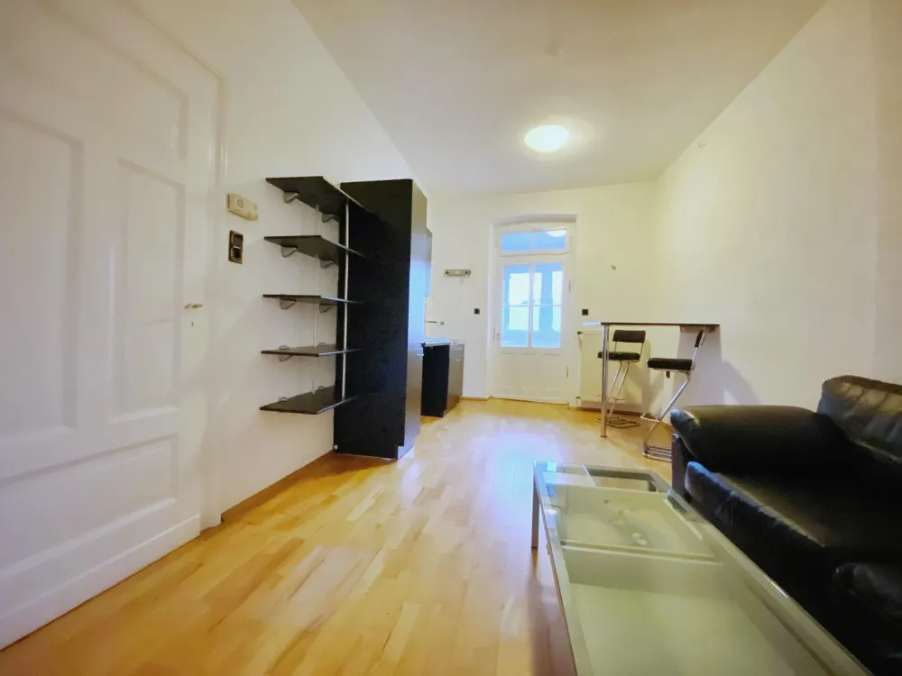 Bright Partly Furnished 1.5-Room Old Building Apartment with Daylight Bathroom