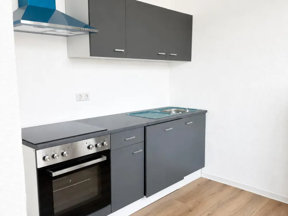 Sanierte 2-Zi.-Wohnung, neue Einbauküche, modernes Bad mit neue Dusche und Keller in Heidenau