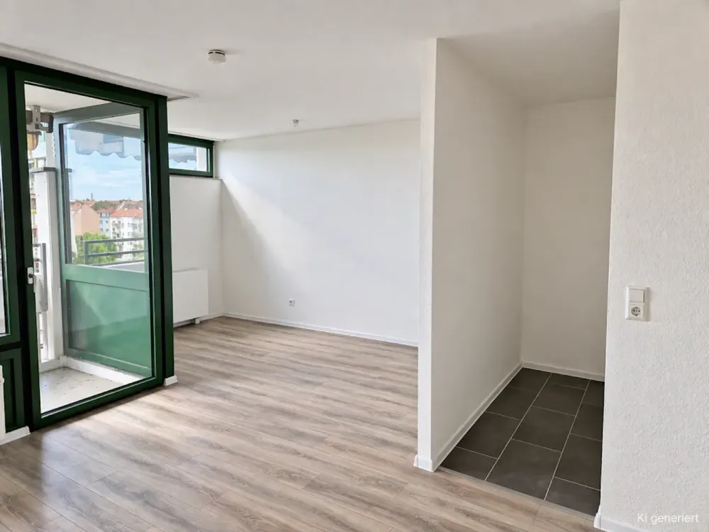 Beautiful Renovated 2-Room Apartment with 49 m² Living Space and Large Balcony