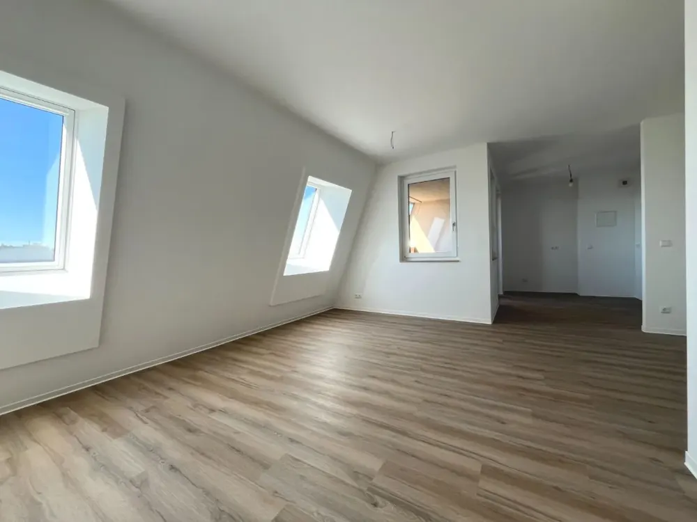 New Build: Modern 3-Room Apartment with Daylight Bathroom and Loggia in Zentrum-Ost | Optional with Fitted Kitchen