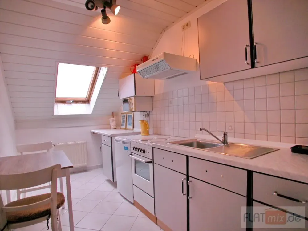 Bright, Furnished 1.5-Room Kitchen-Bathroom Attic Apartment / AG55422