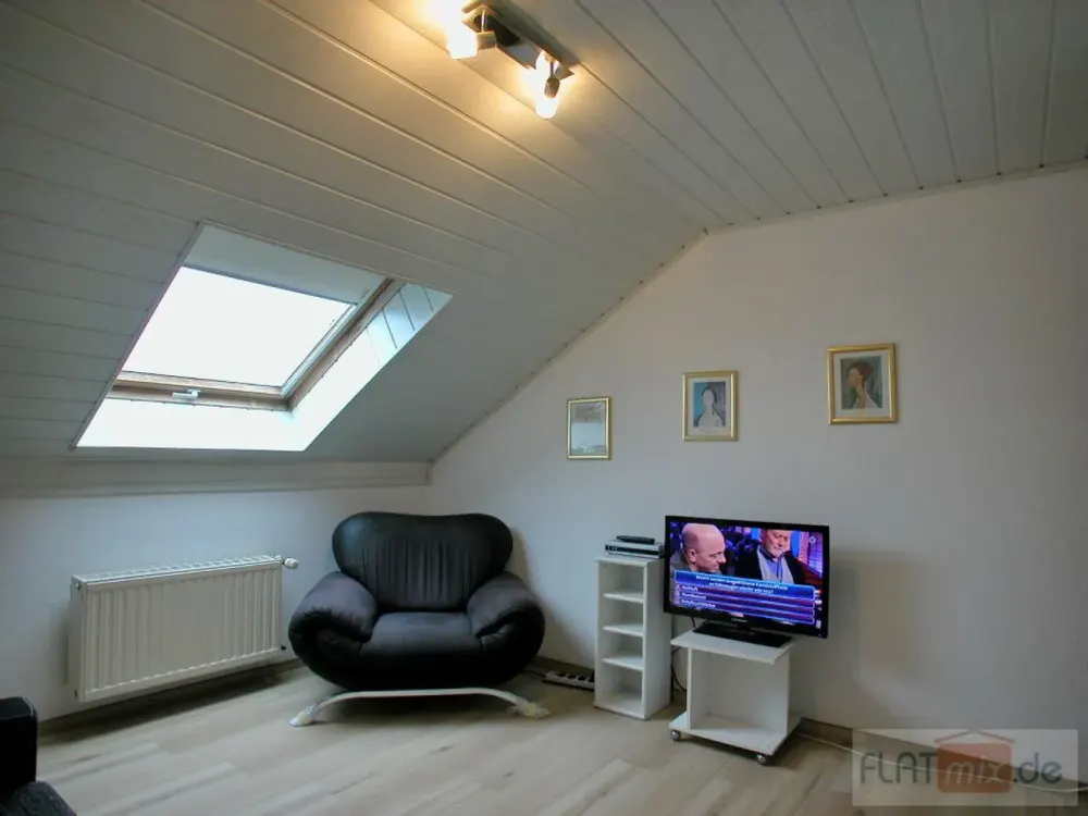 Bright, Furnished 1.5-Room Kitchen-Bathroom Attic Apartment / AG55422