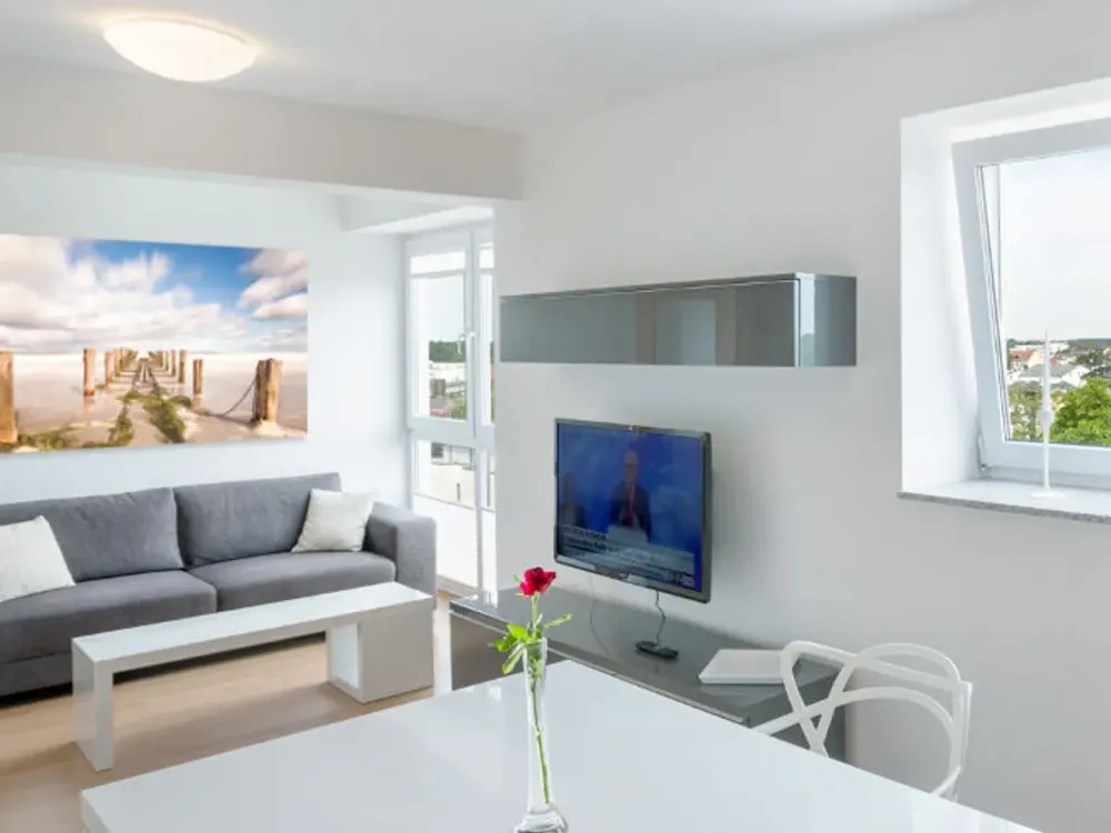 Modern Equipped City Apartments in Rostock with Built-in Kitchen and Balcony...!!!