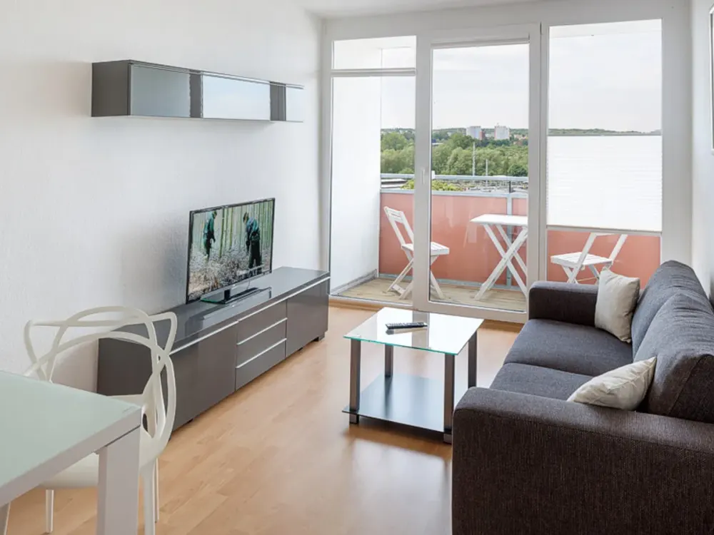 Modern Equipped City Apartments in Rostock with Built-in Kitchen and Balcony...!!!