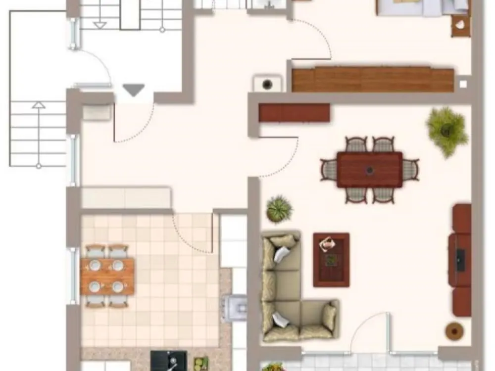Quiet Ground Floor Apartment in Close Proximity to the City Center