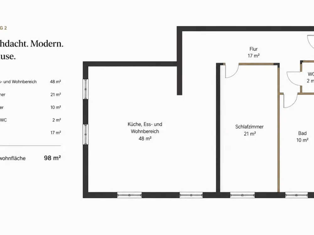 First Occupancy After Complete Renovation, Spacious, Bright 2-Room Apartment
