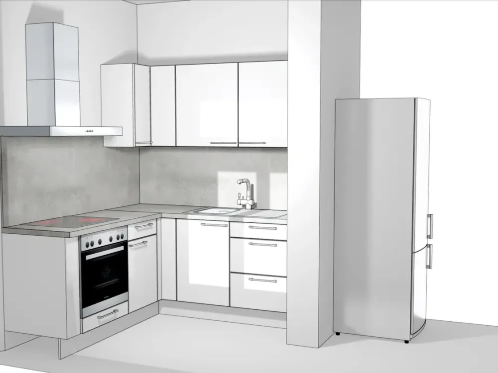 Very spacious 2-room apartment with great fitted kitchen without transfer fee!