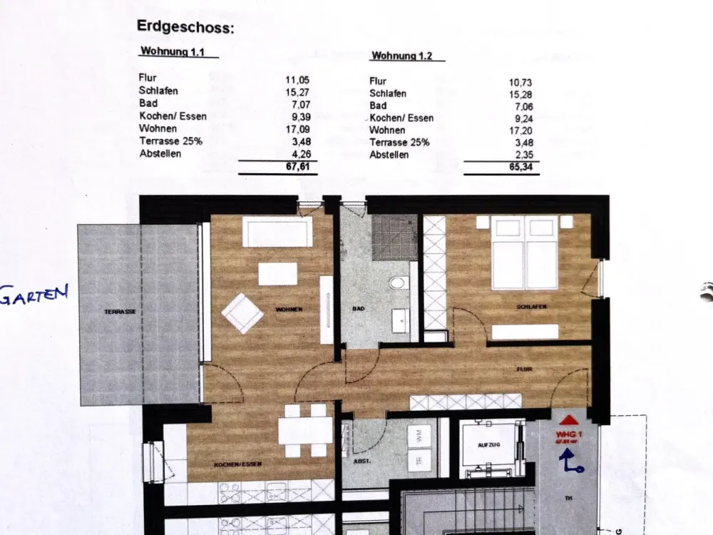 Exclusive 2-Room Ground Floor Apartment with High-Quality Interior, Terrace and Garden in Greven