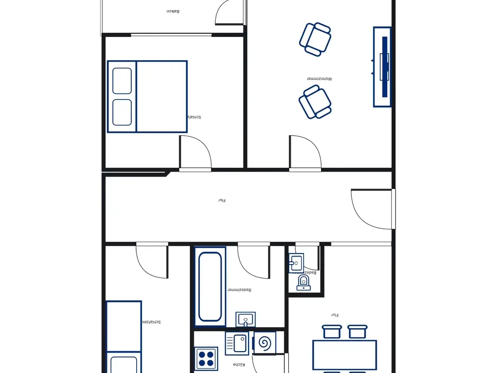 Beautiful 3-Room Apartment Seeks Tenant