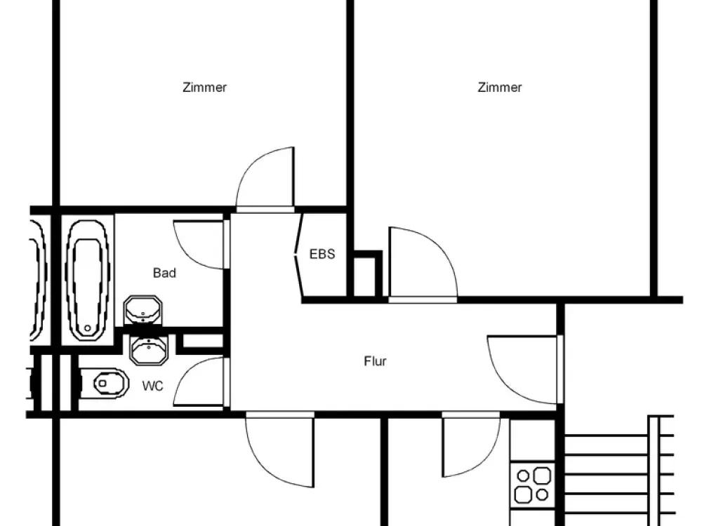 Sanierte 3 Zimmerwohnung mit Balkon