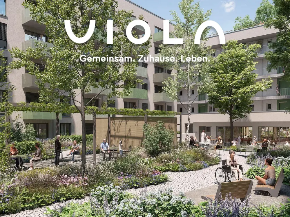 Großzügige 2-Zimmerwohnung mit Blick in den Gartenhof - Seniorenwohnung