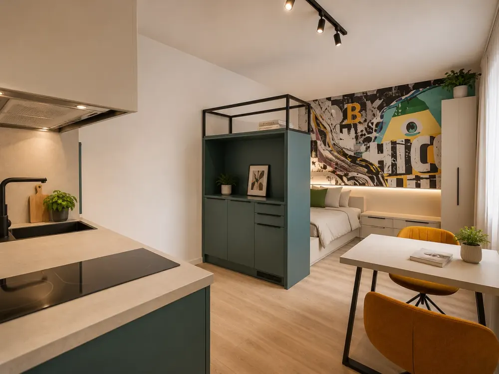 Moderne 2-Zimmer-Neubauwohnung mit Einbauküche