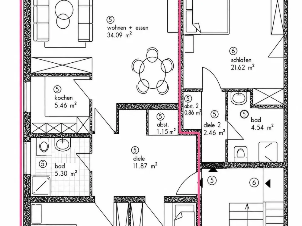 3-Room Apartment with Kitchen and Bathroom in Prime Location in PB-Elsen