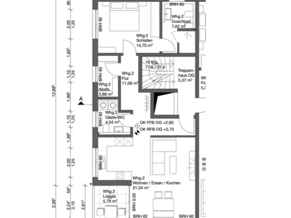 2024 New Build with Loggia: Exclusive 2-Room Apartment in Memmingen