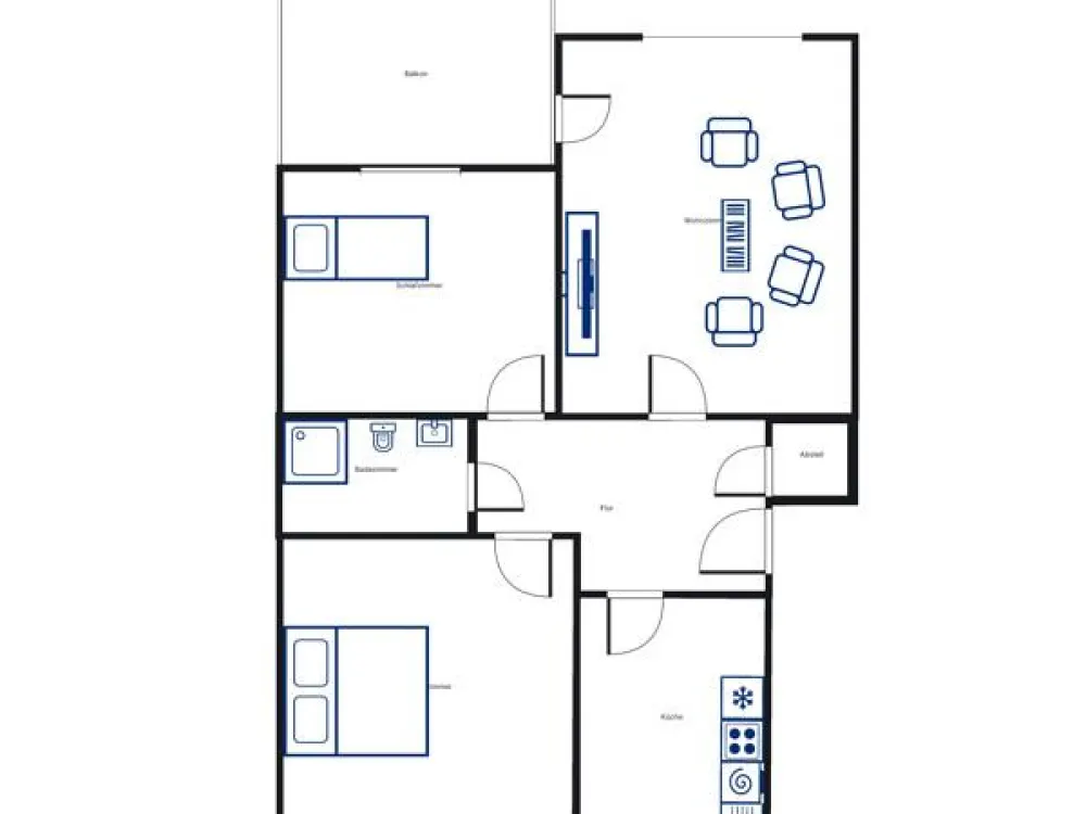 Living Happiness - Spacious 3-Room Apartment