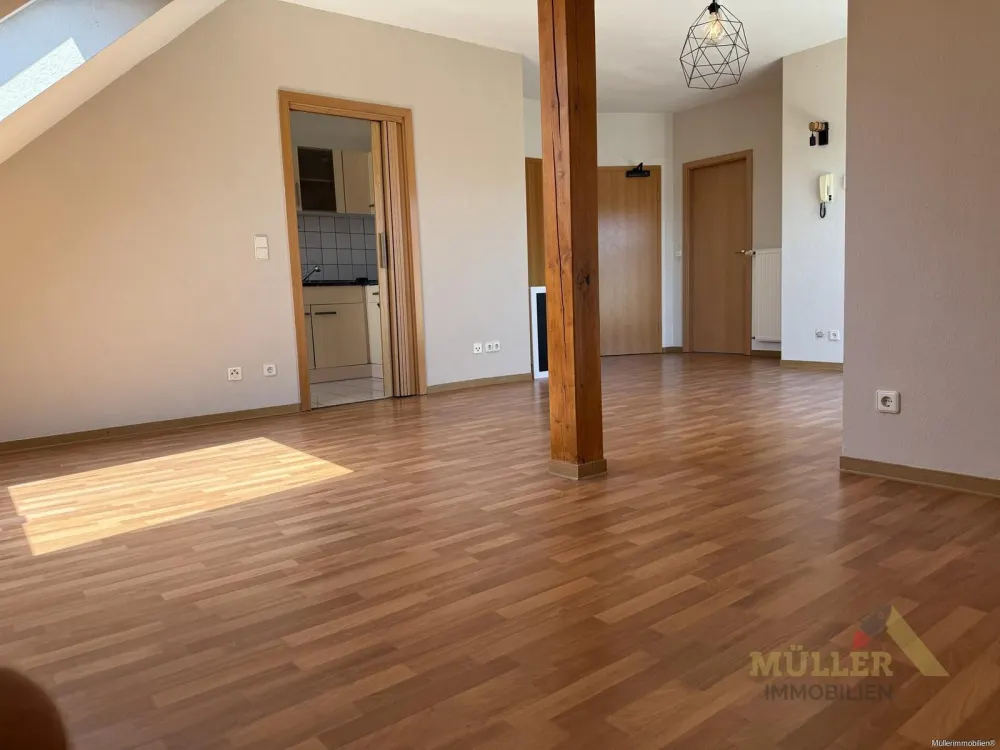 Bright Top-Floor Apartment with 2 Rooms, Kitchen, Bathroom in Bous for Rent