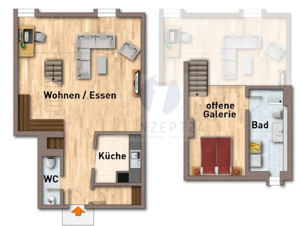 Baroque Quarter - Königstraße: Individual Gallery Apartment with Fitted Kitchen, Guest WC & Elevator