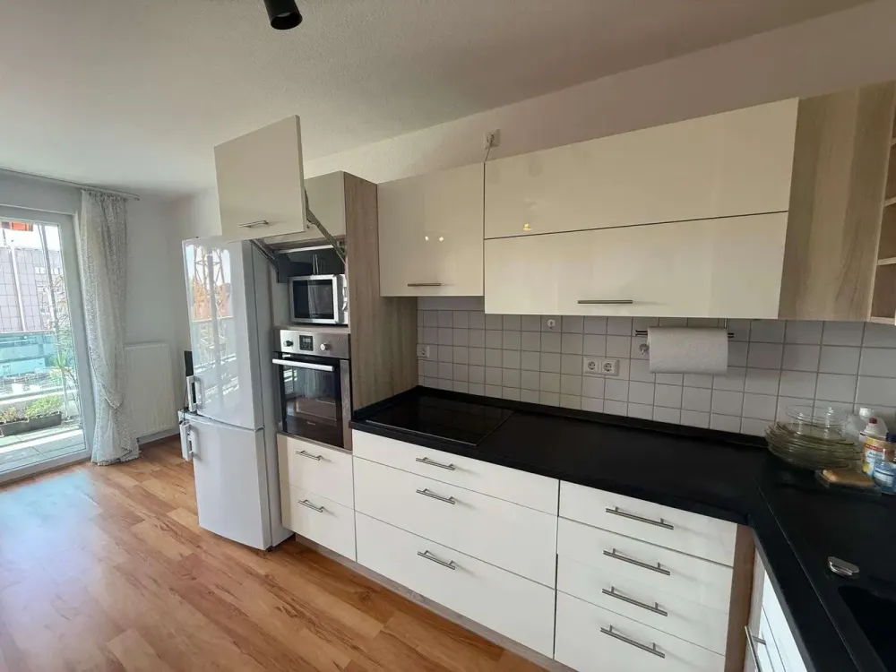 Senior Apartment in Assisted Living, 2 Rooms with Balcony, Fitted Kitchen and ASB Care