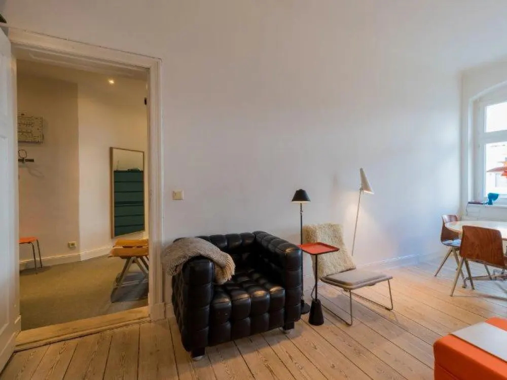 Bright Old Building Apartment with High Ceilings and Spacious Rooms