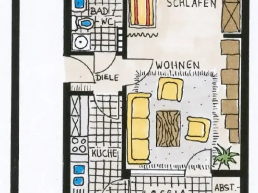 1-Room Apartment in Remchingen-Singen