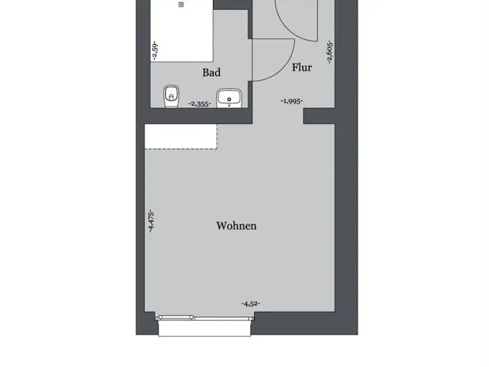 NANOS Nordstadt 4. OG Nr. 4.01 (rollstuhlgerecht)
