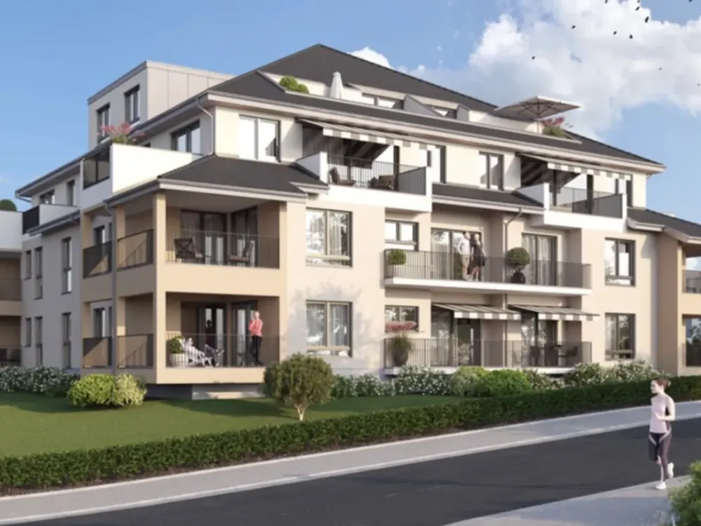 New Build - Exceptional and Exclusive 2-Room Apartment with Balcony and Fitted Kitchen in Hanau