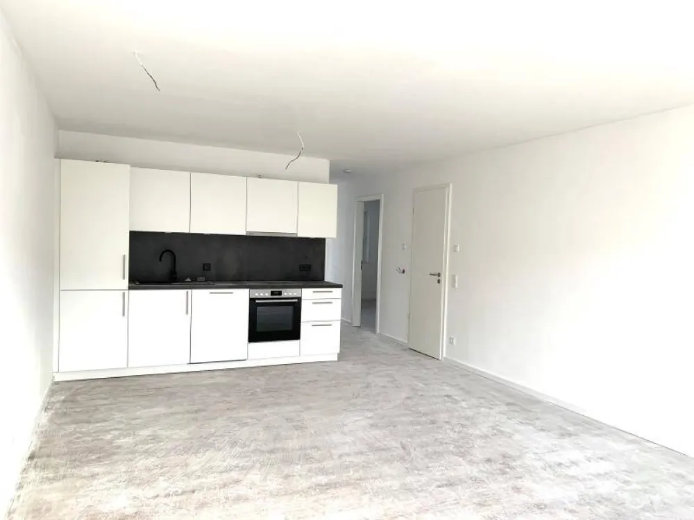 N-Schweinau: First Occupancy! Spacious 3-Room Apartment (2nd Floor) with Fitted Kitchen, 2 Balconies, Elevator and Underground Parking Space