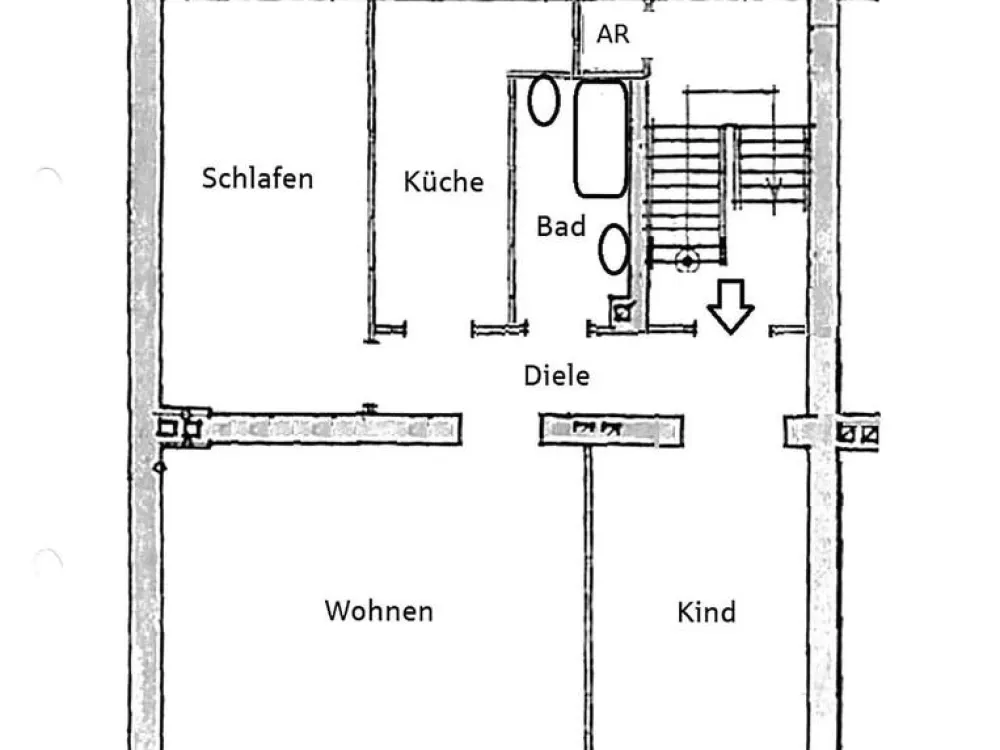 Bright 3-Room Apartment with Garden and Fireplace in Do-Kirchlinde-City