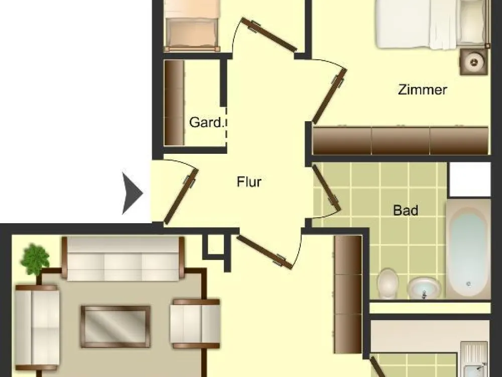 Available Soon! 3-Room Apartment in Düsseldorf Garath with Garden Share