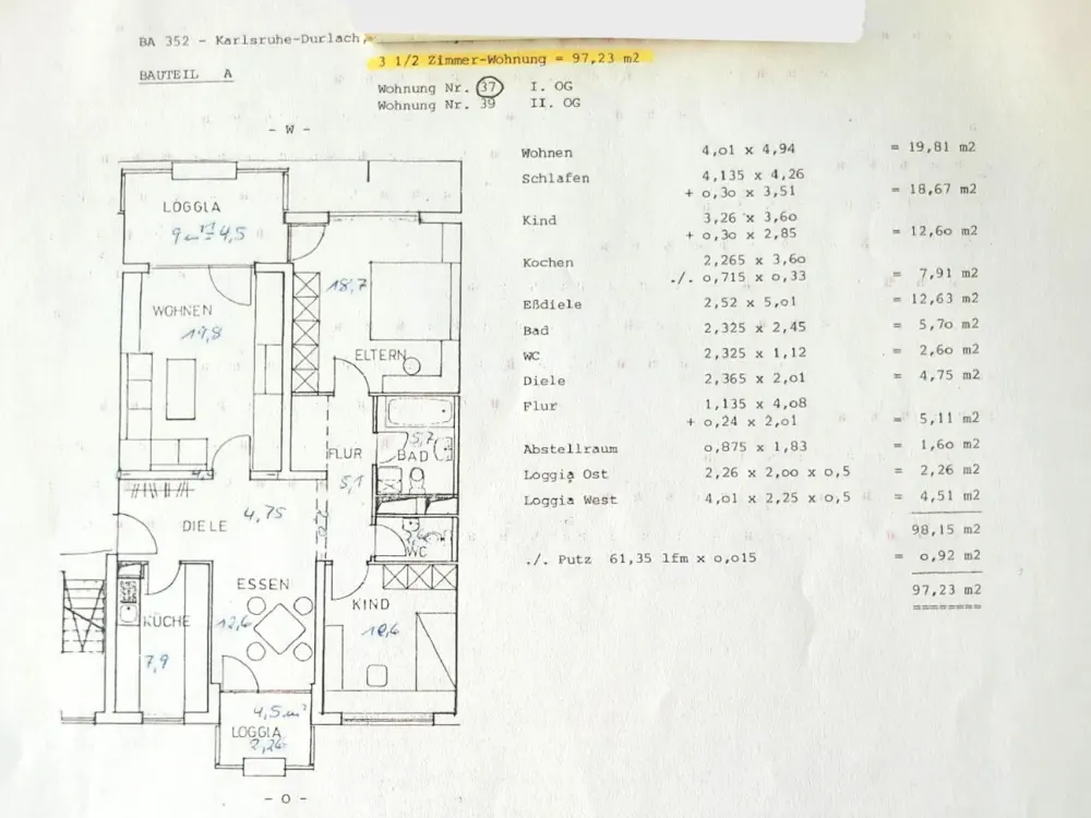 Quiet Refuge: 3.5-Room Apartment in Durlach