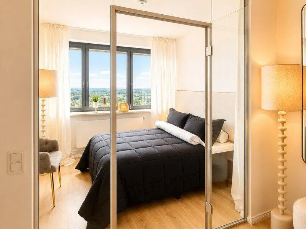 Fully furnished high-rise residence - 29th floor - panoramic views over Hamburg