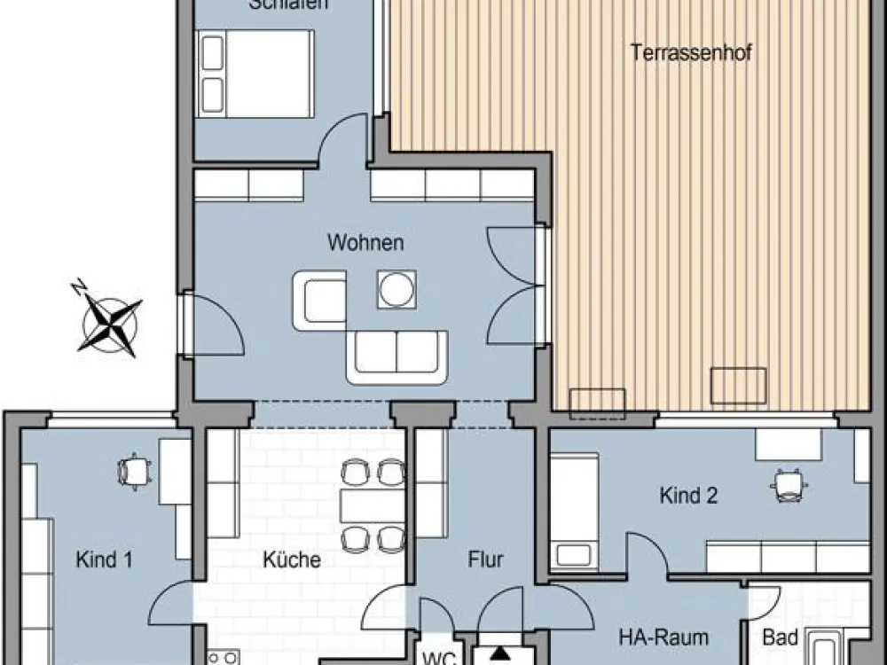 Spacious Living Happiness: 4-Room Ground Floor Apartment with Private Terrace!