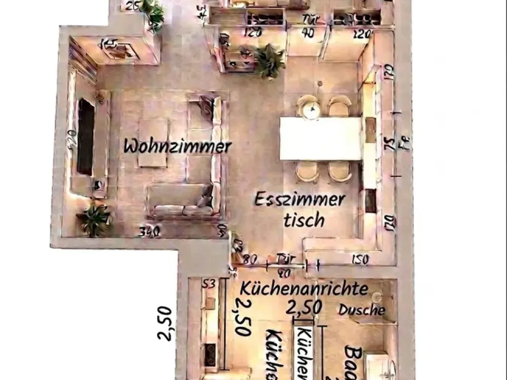 Bright 2.5-Room Apartment in Bochum-Gerthe with Garden Use and Garage in Well-Maintained Building