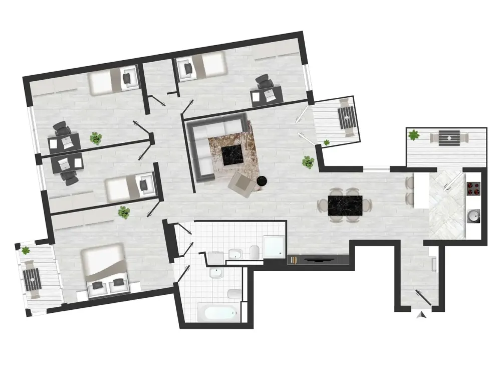 For People with Individual Space Needs - 5 Rooms | First Occupancy | 2 Bathrooms | Elevator | Underground Parking