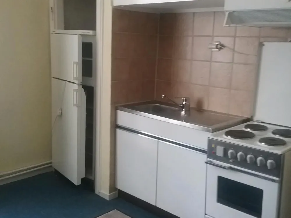 Bright furnished 1-room apartment, kitchenette, hallway, bathroom for 1 person