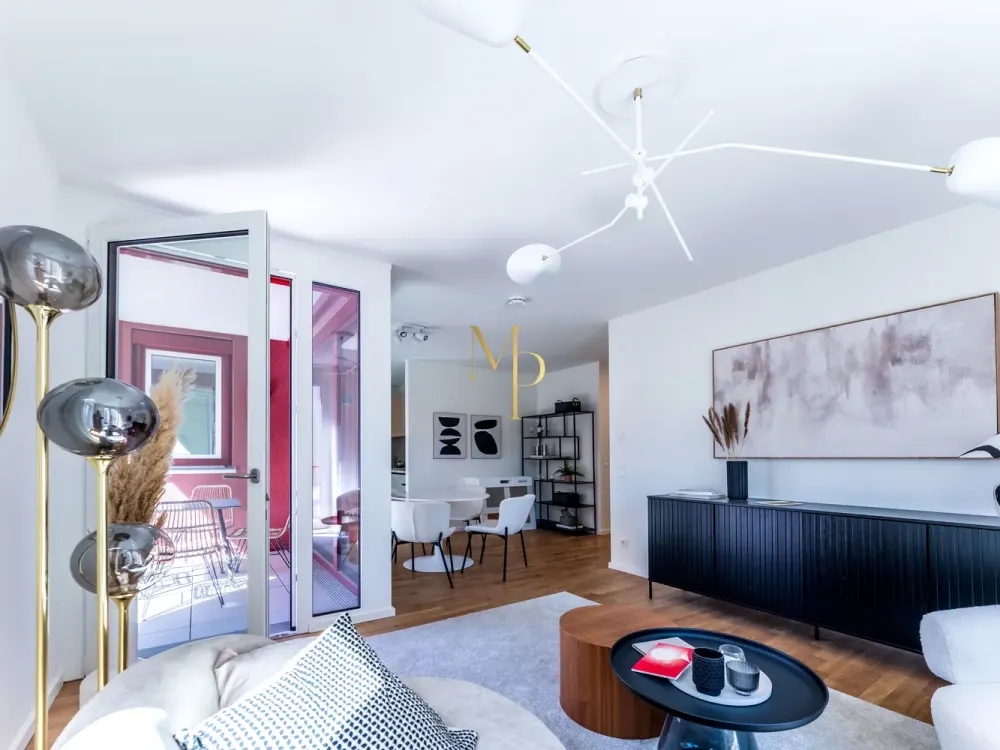 THE ART OF ARRIVING: Möblierte 3-Zimmer-Wohnung mit Südwestbalkon