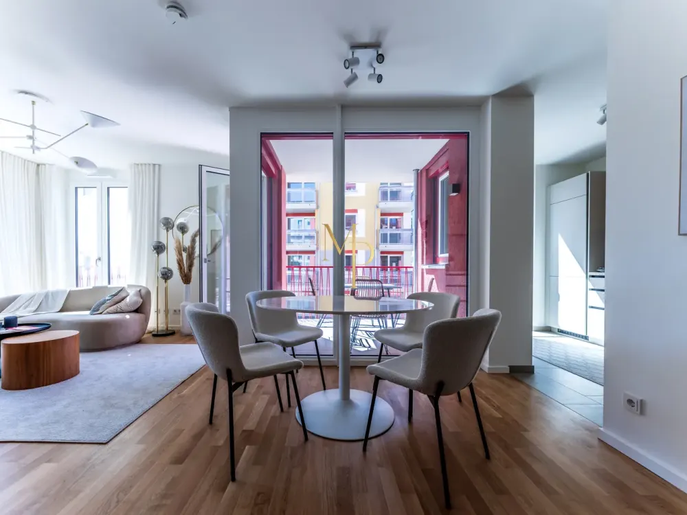 THE ART OF ARRIVING: Möblierte 3-Zimmer-Wohnung mit Südwestbalkon