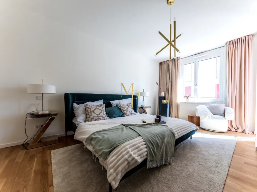THE ART OF ARRIVING: Möblierte 3-Zimmer-Wohnung mit Südwestbalkon