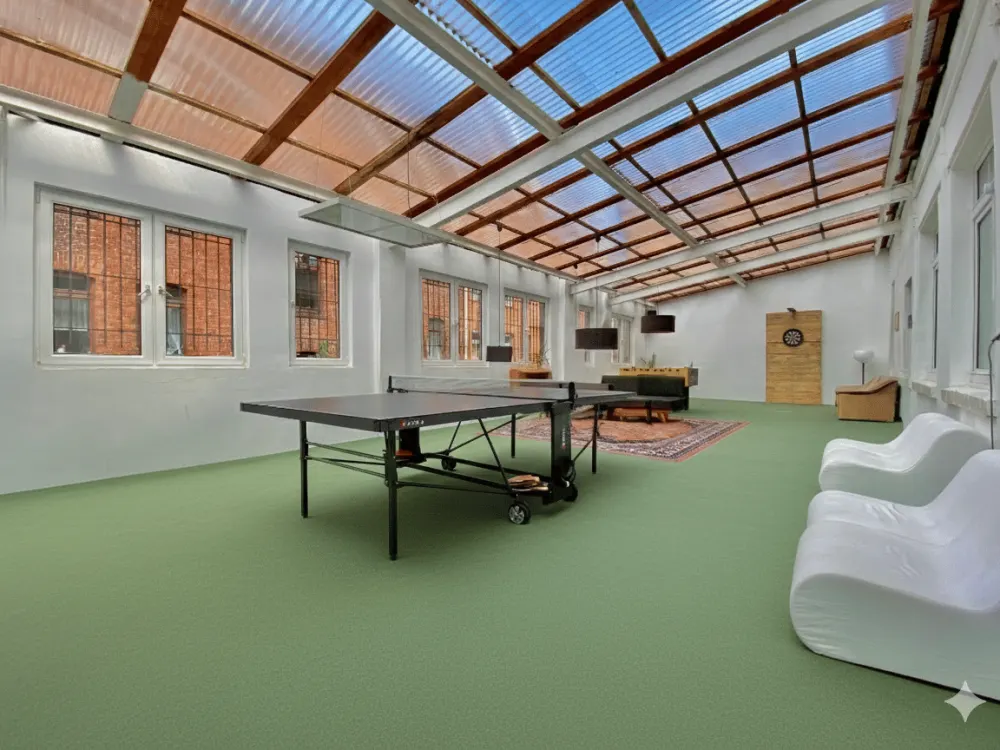 Unique Industrial Loft with Gigantic Winter Garden, Space for Creativity and Living