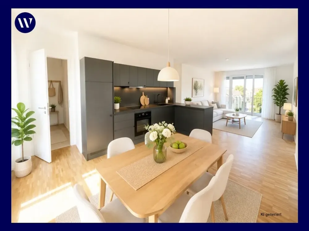 2 Months Rent-Free! 3-Room Apartment with Roof Terrace & Corner Balcony, Fitted Kitchen, Bright New Building Ambience, Elevator