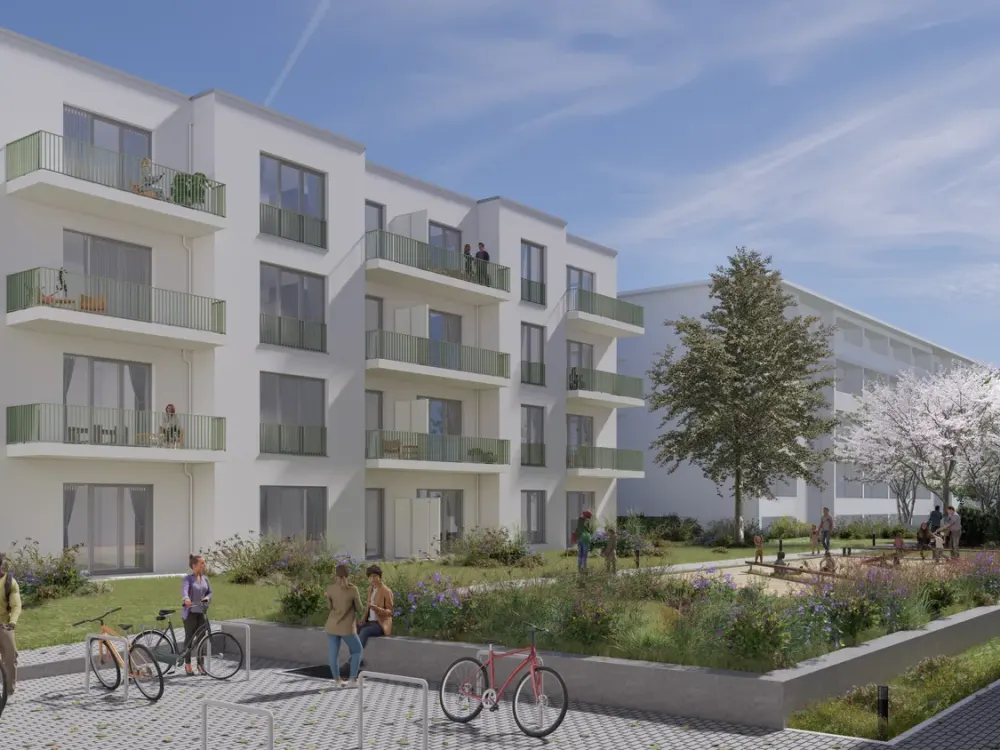 2-Zimmer mit Balkon und Blick ins Grüne