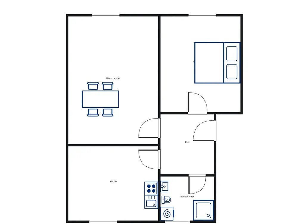 Beautiful 2-Room Apartment Seeks Tenant