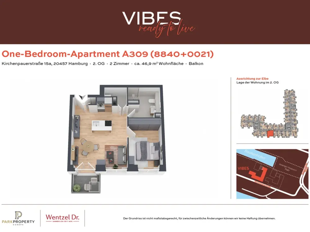 High-quality Furnished Apartment with Elbe Panorama - Wentzel Dr.